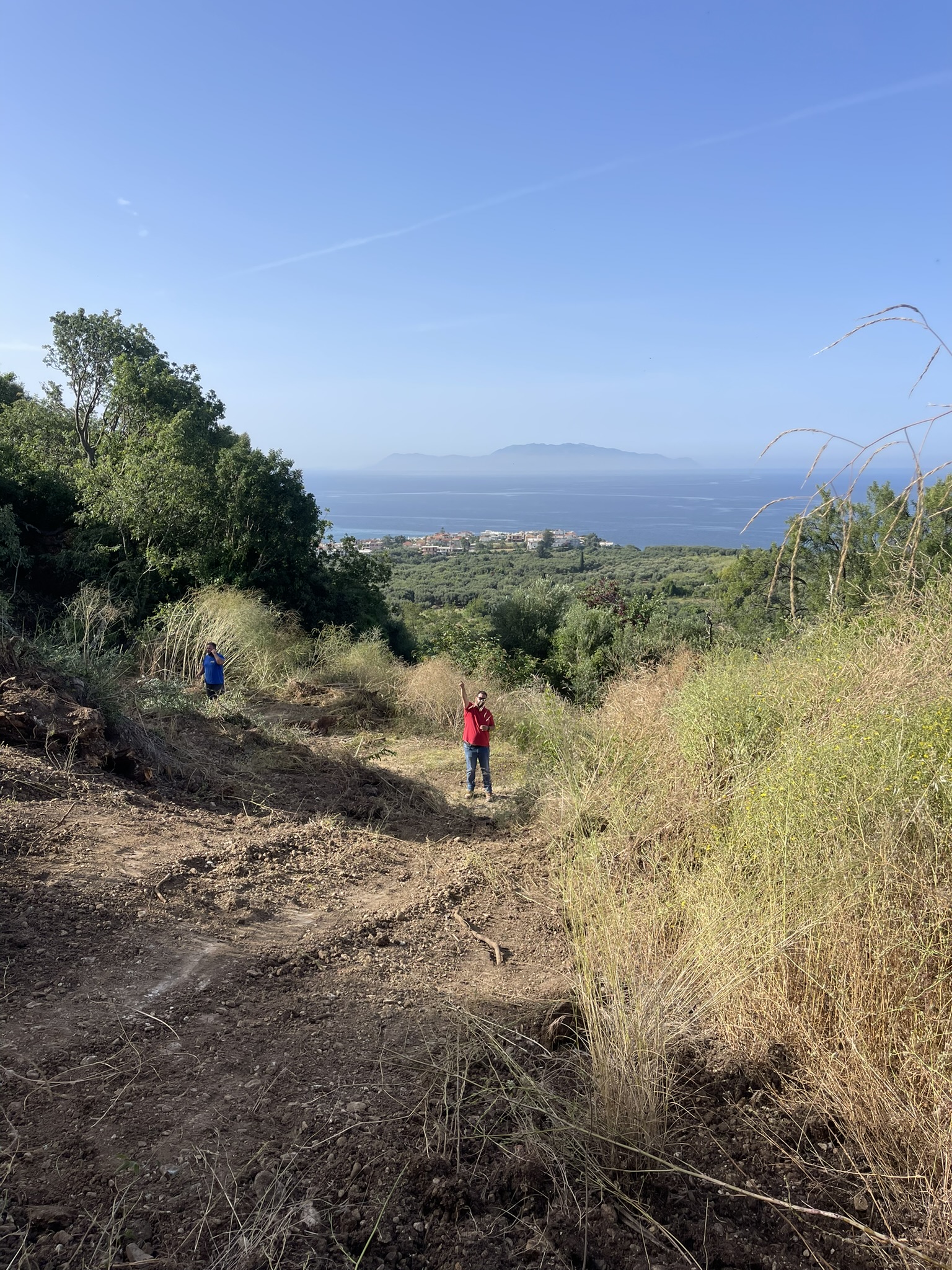 Plot and preparation for a wooden house in Lefkada
