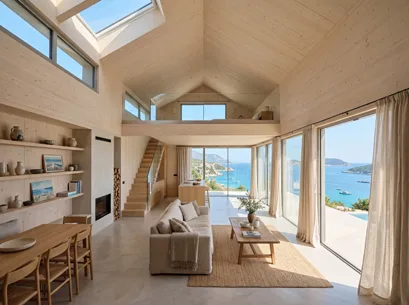 Integrated CLT residential roof